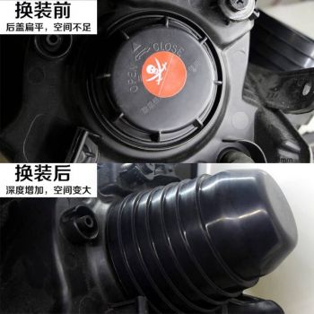 Λάστιχο / Καπάκι Μπροστινού Φαναριού Για Τοποθέτηση Led  Multisize Για Διαστάσεις: 70mm,75mm,80mm,85mm,90mm,95mm and 100mm (Ύψοςt:100mm) 1 Τεμάχιο