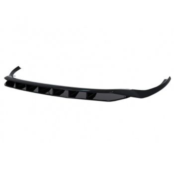 Μπροστινό Spoiler Για Audi Q8 S-Line (2018-2023) Γυαλιστερό Μαύρο 4 Τεμάχια