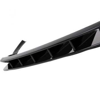 Μπροστινό Spoiler Για Audi Q8 S-Line (2018-2023) Γυαλιστερό Μαύρο 4 Τεμάχια