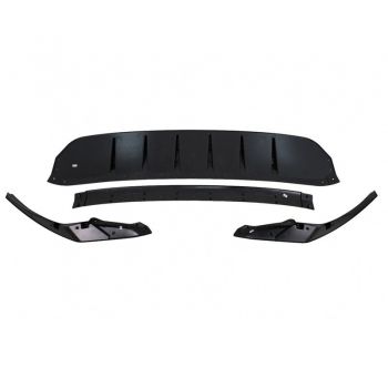 Μπροστινό Spoiler Για Audi Q8 S-Line (2018-2023) Γυαλιστερό Μαύρο 4 Τεμάχια