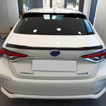 Αεροτομή Οροφής Για Toyota Corolla 2019+ E21 4D Sedan Μαύρο Γυαλιστερό Lipspoiler Από Πλαστικό