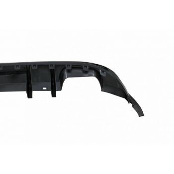Diffuser Πίσω Προφυλακτήρα Για VW Golf VII (7.5) 17-20 Facelift R-Look Μαύρο Γυαλιστερό