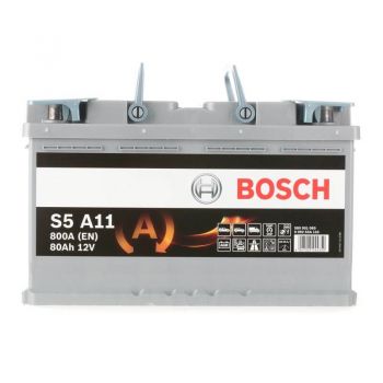 Μπαταρία Αυτοκινήτου 80Ah Δεξιά Bosch 800Α (ΕΝ) Start Stop AGM S5A11