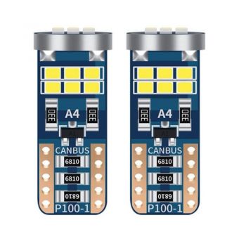 Λάμπες Led T10 12volt 18 Led Canbus White Color Auto GS 100388 2 Τεμάχια