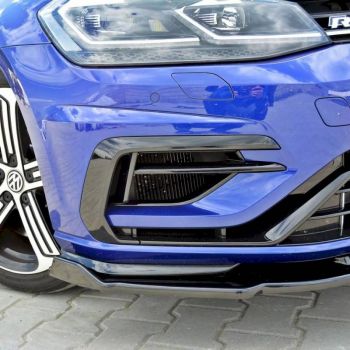 Μπροστινό Spoiler Για VW Golf VII (7.5) 17-20 R & R-Line Έκδοση Glossy Black V.1