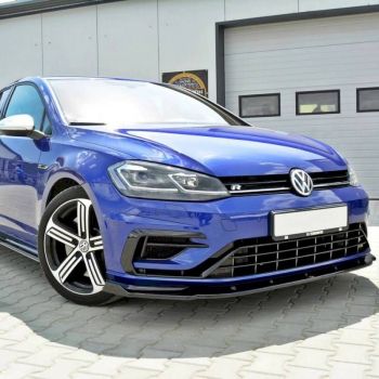 Μπροστινό Spoiler Για VW Golf VII (7.5) 17-20 R & R-Line Έκδοση Glossy Black V.1