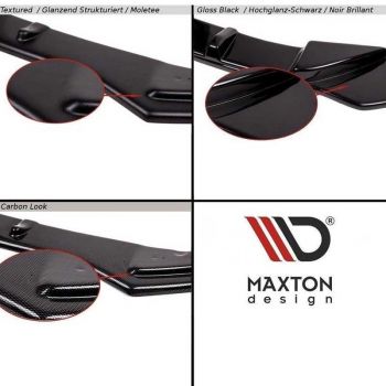 Μπροστινό Spoiler Για VW Golf VII (7.5) 17-20 R & R-Line Έκδοση Glossy Black V.1