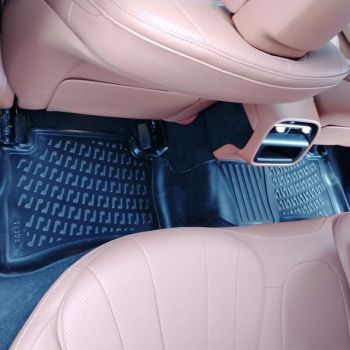 Πατάκια Σκαφάκια 3D Από Λάστιχο TPE Για Mercedes E-Class W214 2023- Rizline 4 Τεμάχια Μαύρα