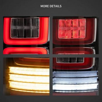 Πισινά Φανάρια Set Για Ford F150 MK13 14-20  Led Bar Dynamic Black Full Led