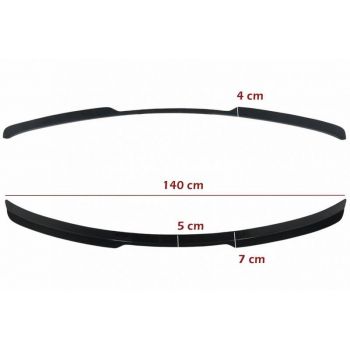 Αεροτομή Πορτ Παγκάζ Για Audi Q8 SUV 2018+ Piano Black Από Abs Πλαστικό