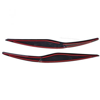 Φρυδάκια Μπροστινών Φαναριών Για Ford Fiesta 08-12 Evil Eye Μαύρο Γυαλιστερό 2 Τεμάχια