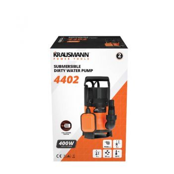 Υποβρύχια Αντλία Ακάθαρτων Υδάτων 400W Krausmann 4402