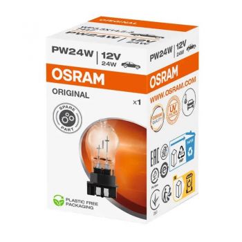 Λάμπα Αλογόνου ΡW24W WP3.3X14.5-3 12volt 24 watt Osram Original 7447 1Τεμάχιο