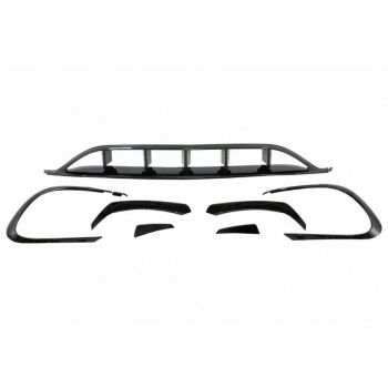 Splitters Μπροστινού Προφυλακτήρα Για Mercedes-Benz CLA W117 Facelift 16-18  Με Amg Line Προφυλακτήρα Piano Black 8 Τεμάχια