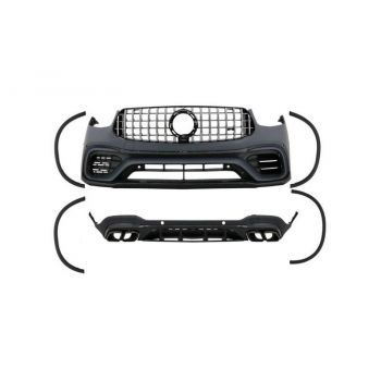 Body Kit Για Mercedes-Benz GLC SUV X253 Facelift 2020-2021 Amg Line GLC63sAmg Look Με Προφυλακτήρες, Μάσκα, Μπούκες