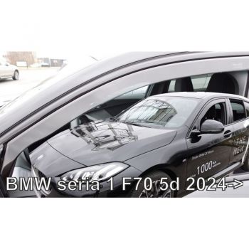 ΑΝΕΜΟΘΡΑΥΣΤΕΣ ΓΙΑ BMW ΣΕΙΡΑ 1 F70 5D 2024+ ΖΕΥΓΑΡΙ ΑΠΟ ΕΥΚΑΜΠΤΟ ΦΙΜΕ ΠΛΑΣΤΙΚΟ HEKO - 2 ΤΕΜ.