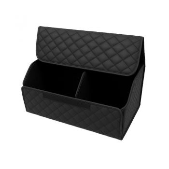 Θήκη Οργάνωσης Πορτ-Παγκάζ Αυτοκινήτου Μαύρη Δερματίνη 66x30x30cm