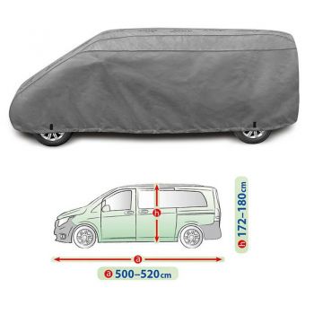 Κουκούλα Αυτοκινήτου Kegel Mobile Large Για Mercedes-Benz Vito 500-520cm x 172-180cm Γκρι