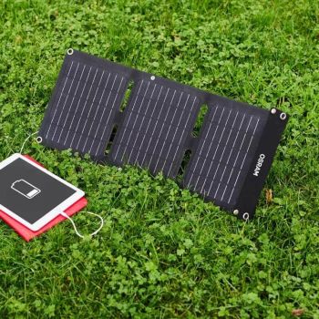 Ηλιακός Φορτιστής Μπαταριών Μικρών Ηλεκτρικών Συσκευών Osram 20 Watt 9 Volt 2.2Α Amper OFSP20