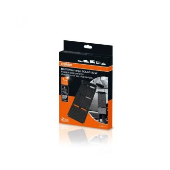 Ηλιακός Φορτιστής Μπαταριών Μικρών Ηλεκτρικών Συσκευών Osram 20 Watt 9 Volt 2.2Α Amper OFSP20