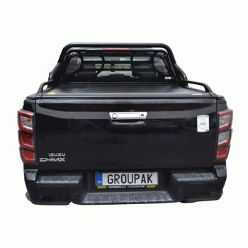 SMART ΡΟΛΟ ΑΛΟΥΜΙΝΙΟΥ ΗΛΕΚΤΡΙΚΟ ΜΕ ΒΑΡΕΟΣ ΤΥΠΟΥ BLACK-INOX ROLL-BAR, ΑΨΙΔΑ ΤΖΑΜΙΟΥ ΚΑΙ ΚΟΥΠΑΣΤΕΣ SMART 2-7000 E-ROLL+RB 405BL-INOX+KOUP 115BL ISUZU D-MAX 2021+