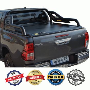 ΚΑΠΑΚΙ ΚΑΡΟΤΣΑΣ ΡΟΛΟ ΑΛΟΥΜΙΝΙΟΥ ΜΕ SPORT ROLL-BAR TEK 2 MAX 9080 ROLL+RB 424BL TOYOTA HILUX REVO 2016+ & HILUX 2021+