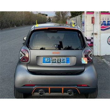 Αεροτομή Πορτ Παγκάζ Για Smart Fortwo 453 2014+ Brabus Style Από Abs Πλαστικό