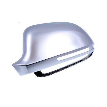 Καπάκια Καθρεφτών Για Audi A3 8P 08-10, A4 B8 08-11, A5 8T 07-11, A6 C6 4F 09-11, A8 D3 , Q3 8U , Καβούκια Brushed Aluminium 2 Τεμάχια