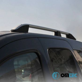Μπάρες Οροφής Railing Για Peugeot 3008 2009-2016 SUV T8 Ασημί 2 Τεμάχια