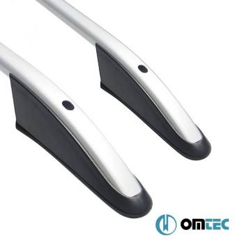 Μπάρες Οροφής Railing Για Peugeot 3008 2009-2016 SUV T8 Ασημί 2 Τεμάχια