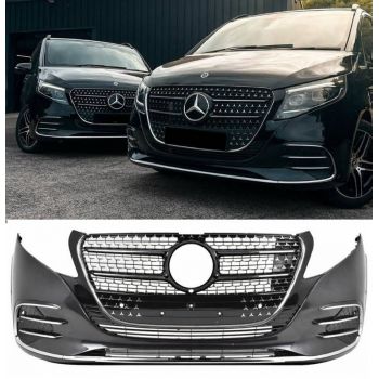 Μπροστινός Προφυλακτήρας Για Mercedes-Benz Vito & V-Class W447 2014 Facelift W448 2025+ Amg Line Look