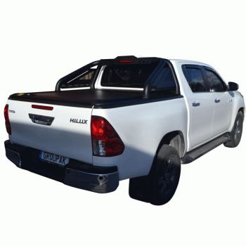 ΚΑΠΑΚΙ ΚΑΡΟΤΣΑΣ ΡΟΛΟ ΑΛΟΥΜΙΝΙΟΥ ΜΕ LED ROLL-BAR ΔΥΟ ΣΚΕΛΩΝ TEK 2 MAX 9080 ROLL+RB 428BL-LED TOYOTA HILUX REVO 2016+ & HILUX 2021+