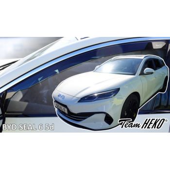 Heko - Ανεμοθραύστες για Byd Seal 6 5 Doors 2024+ Ζευγάρι Απο Εύκαμπτο Φιμέ Πλαστικό - 2 τεμ. (ΑΝΕΜ.11316-1)
