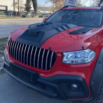 Διακοσμητικό Καπό Mercedes-Benz X-Class W470 2017+ Μαύρο Χρώμα