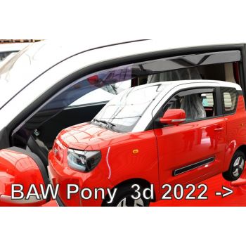 Heko - Ανεμοθραύστες Παραθύρων Για BAW Pony 2022 > 3πορτο υλικό Acrylic Χρώμα Φιμέ - 2 τεμ. (ΑΝΕΜ.15021)