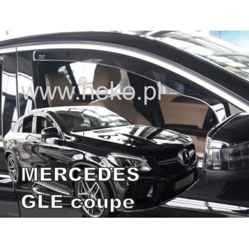 Heko - Ανεμοθραύστες Παραθύρων Για Mercedes Benz GLE-Class Coupe (C292) 2016 > 2019 5πορτο υλικό Acrylic Χρώμα Φιμέ - 2 τεμ. (ΑΝΕΜ.23602)