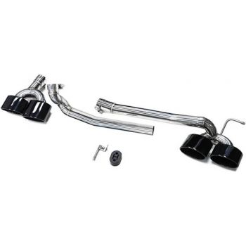 Μπούκες Εξάτμισης Για Mercedes-Benz C-Class W204 Amg Black (2 Διπλές)