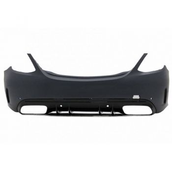Body Kit Για Mercedes-Benz C-Class W205 14-20 Sedan Amg C63s Facelift Look Με Μάσκα & Μπούκες Black Edition