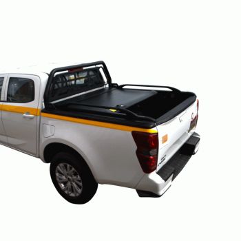 ΚΑΠΑΚΙ ΚΑΡΟΤΣΑΣ ΡΟΛΟ ΑΛΟΥΜΙΝΙΟΥ ΜΕ ΒΑΡΕΟΣ ΤΥΠΟΥ BLACK-INOX ROLL-BAR, ΑΨΙΔΑ ΤΖΑΜΙΟΥ ΚΑΙ ΚΟΥΠΑΣΤΕΣ TEK 2 MAX 9080 ROLL+RB 403BL-INOX+KOUP 115BL ISUZU D-MAX 2021+