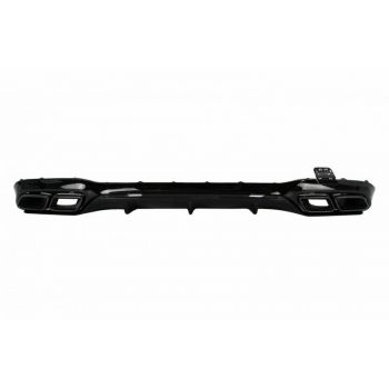 Diffuser Πίσω Προφυλακτήρα Για Mercedes-Benz E-Class W213 16-19 Με Amg Line Προφυλακτήρα Μαύρο Amg 63 Look Με Μαύρες Μπούκες