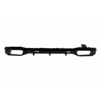 Diffuser Πίσω Προφυλακτήρα Για Mercedes-Benz E-Class W213 16-19 Με Amg Line Προφυλακτήρα Μαύρο Amg 63 Look Με Μαύρες Μπούκες