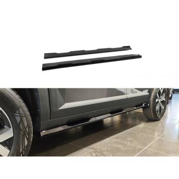 Πλαινά Μασπιέ Πρόσθετα Για Dacia Duster Mk3 2024+ 4x4 / 4x2 Γυαλιστερό Μαύρο Από Abs Πλαστικό 2 Τεμάχια