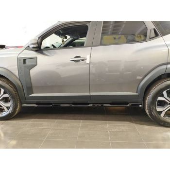 Πλαινά Μασπιέ Πρόσθετα Για Dacia Duster Mk3 2024+ 4x4 / 4x2 Γυαλιστερό Μαύρο Από Abs Πλαστικό 2 Τεμάχια