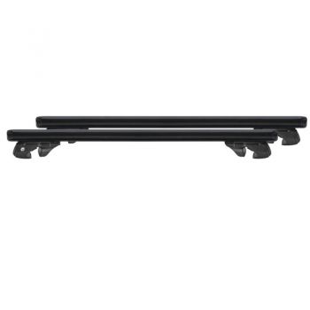 MENABO ΜΠΑΡΕΣ ΟΡΟΦΗΣ ΑΛΟΥΜΙΝΙΟΥ FENDER XL 134 cm ΣΕ ΜΑΥΡΟ ΧΡΩΜΑ ΓΙΑ Nissan Navara (D23) / NP300 / Frontier 4 doors 2014>2021 ΜΕ RAISED RAILS - 2 ΤΕΜ. (14670/MB)