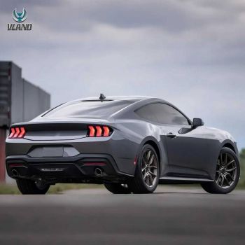 Πισινά Φανάρια Set Για Ford Mustang S650 2024-2026 Full Led Κόκκινο Με Πορτοκαλί Φλας VLand