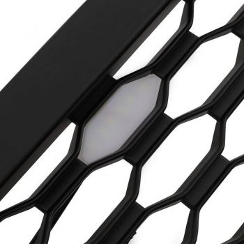 Μάσκα Για Nissan Navara D23 NP300 15-20 Badgeless Μαύρη Ματ Με Led