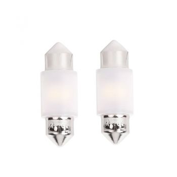 Λάμπες Led Σωληνωτές 31mm M-TECH Premium LB360W - C5W, 12V 2xSMD2835, CANBUS, White