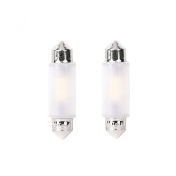 Λάμπες Led Σωληνωτές 39mm M-TECH Premium LB362W - C5W, 12V 2xSMD2835, CANBUS, White