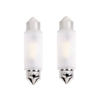 Λάμπες Led Σωληνωτές 41mm M-TECH Premium LB363W - C5W, 12V 2xSMD2835, CANBUS, White