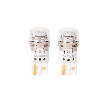 Λάμπες Led T10 M-TECH Platinum LB870W-02B - W5W, 4x2016SMD Led 12-30V Canbus White 2 Τεμάχια